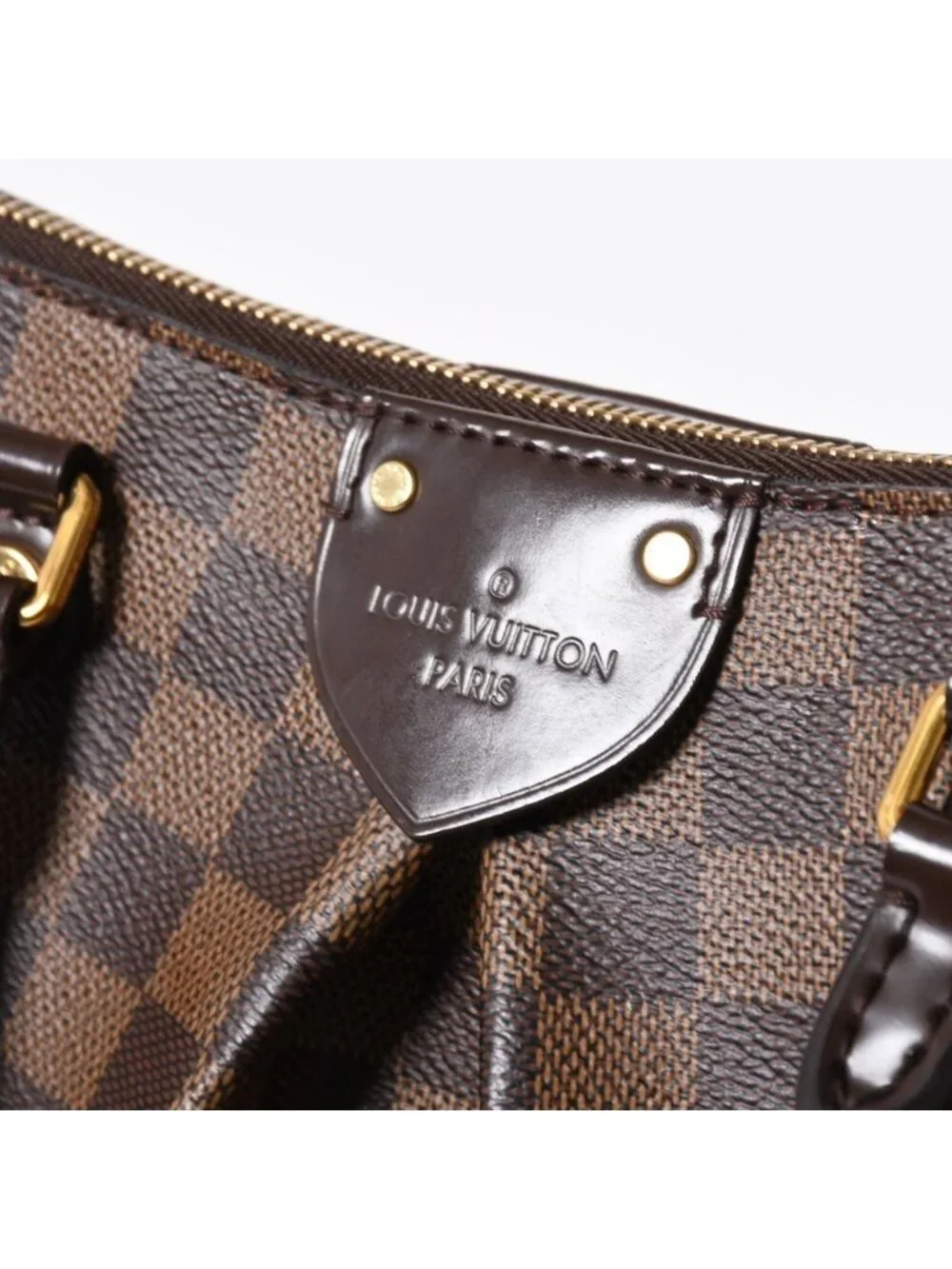 Louis Vuitton Sienna PM Handbag Leather Brown Gold
